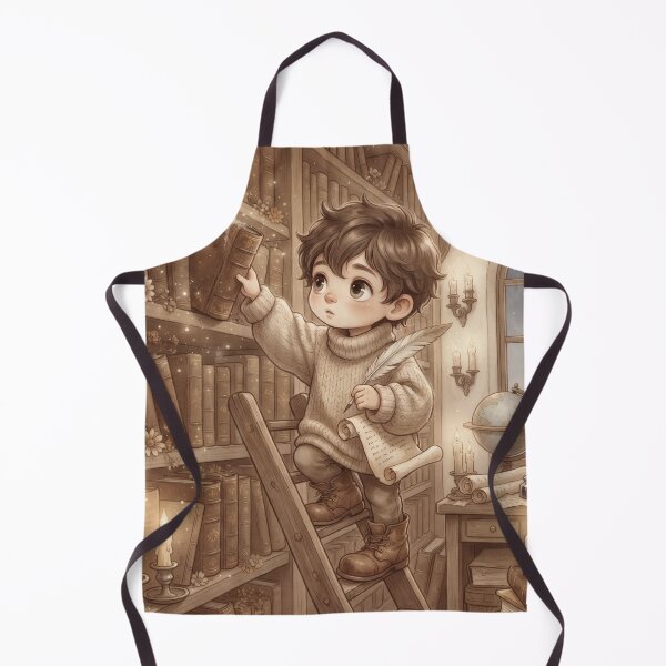 Item preview, Little Scholar Choosing Old Book Library Antique Aesthetic designed and sold by Azurart2.