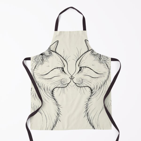 Item preview, Soulmates in Line Art – Minimalist Two Cats Touching Noses | Romantic Cat Lover Illustration | Elegant Feline Outline Design designed and sold by PixPixari.