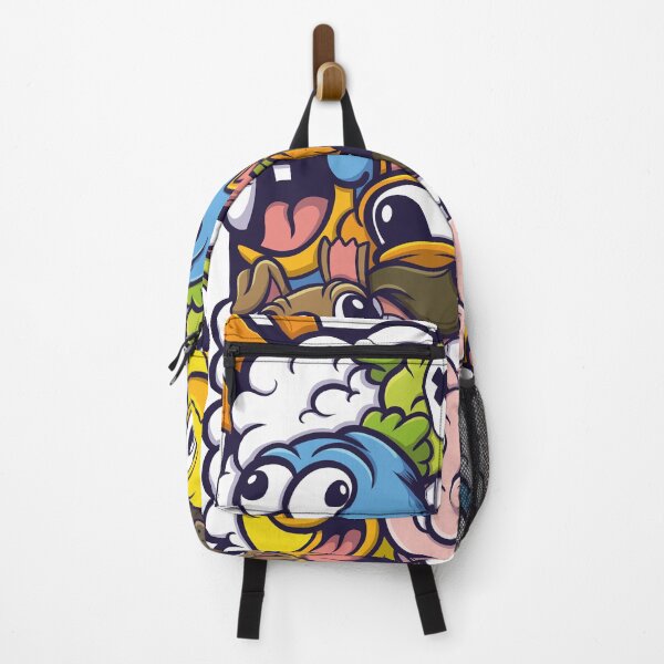 Item preview, Funny Cartoon Animal Faces in Colorful Crowd designed and sold by ndesigne.