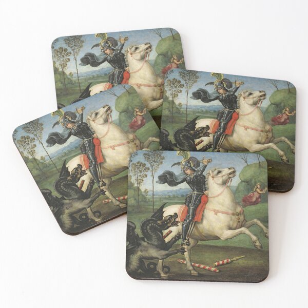 Item preview, Saint George Renaissance Dragon Slayer Wall Art for History Lovers designed and sold by RickE.