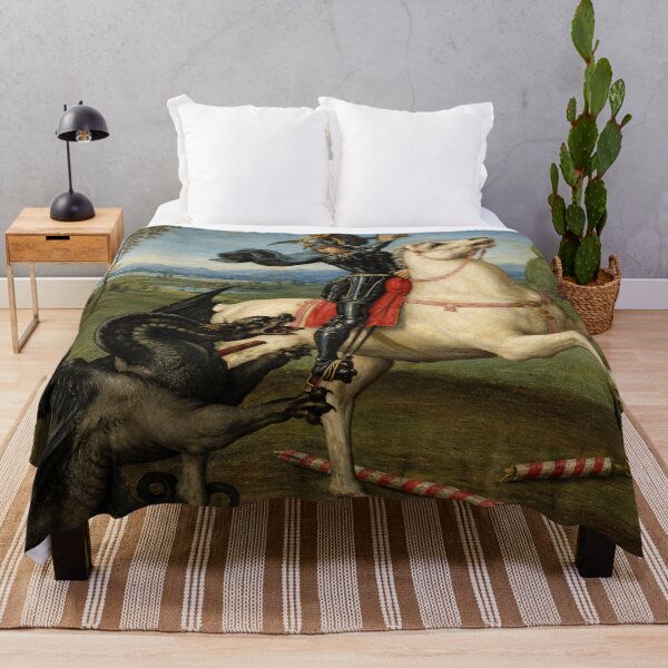 Item preview, Saint George Renaissance Dragon Slayer Wall Art for History Lovers designed and sold by RickE.