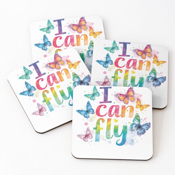 Item preview, I Can Fly – Colorful Butterfly Inspirational Design designed and sold by BCapybara.