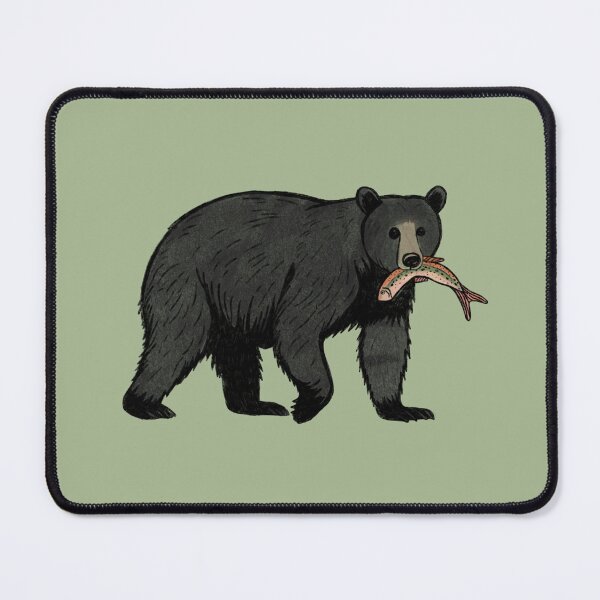 Item preview, Bear with Fish designed and sold by catchicaco.