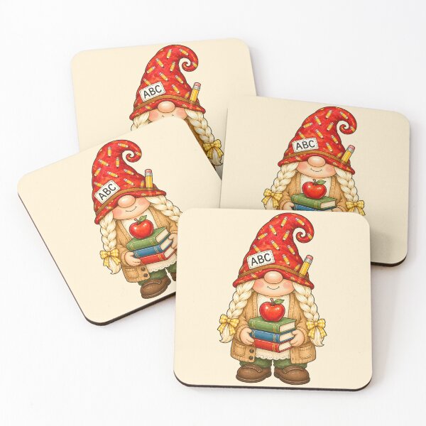 Item preview, Teacher Gnome with Books Apple and Pencils designed and sold by Victor Shadehorn.
