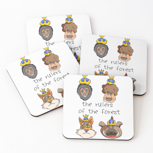Item preview, The Rulers of the Forest Cute Cartoon Animals designed and sold by ZHISUART.