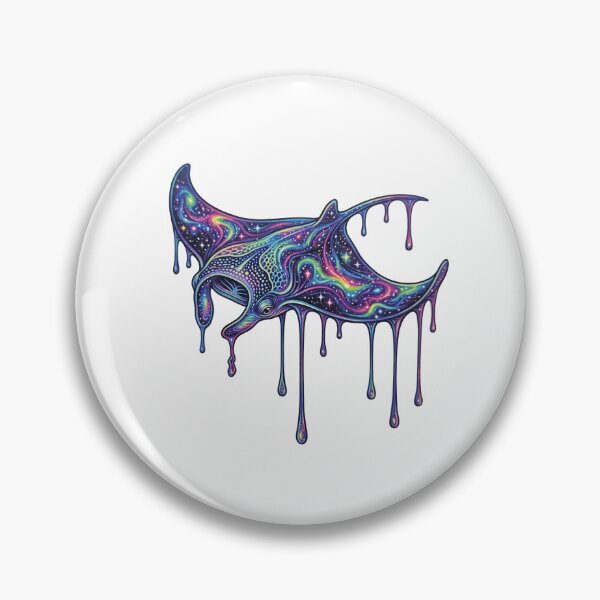Item preview, Cosmic Galaxy Manta Ray Drip Art designed and sold by Ink & Void Co..