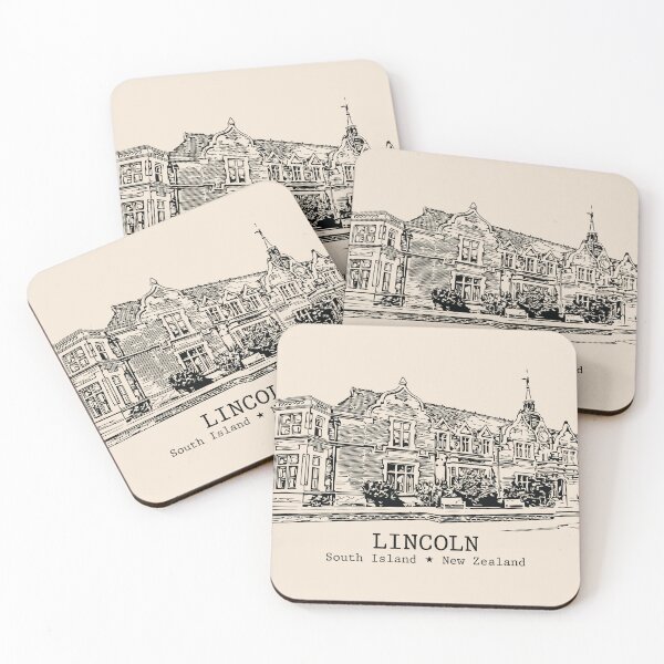 Item preview, Lincoln NZ - Vintage Ink Cityscape designed and sold by Lakeric.
