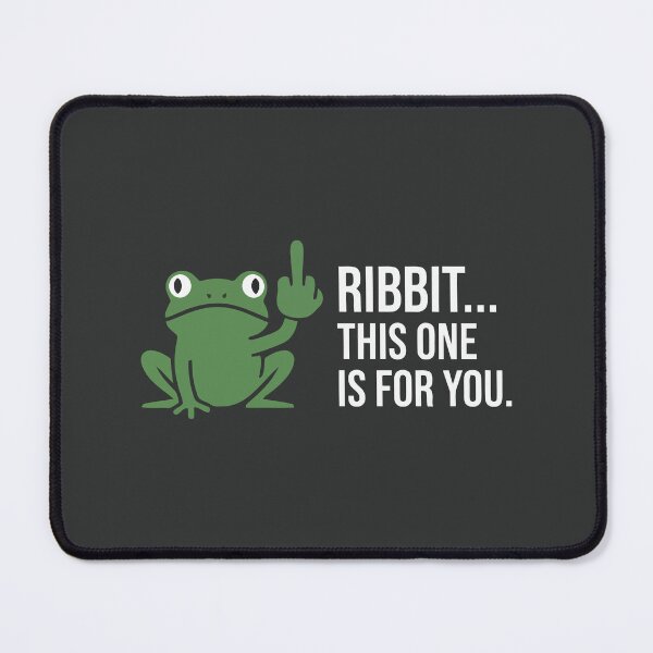 Item preview, Sarcastic Frog Middle Finger Ribbit This One Is For You Funny Humor designed and sold by Amir Faysal.