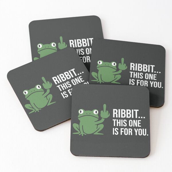 Item preview, Sarcastic Frog Middle Finger Ribbit This One Is For You Funny Humor designed and sold by Amir Faysal.