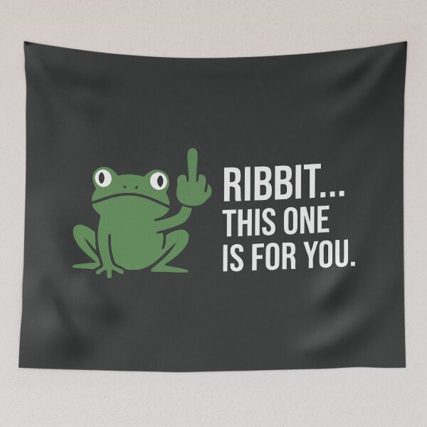 Item preview, Sarcastic Frog Middle Finger Ribbit This One Is For You Funny Humor designed and sold by Amir Faysal.