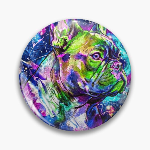 Item preview, Neon and cyberpunk art fans Neon French Bulldog Portrait designed and sold by shallia.