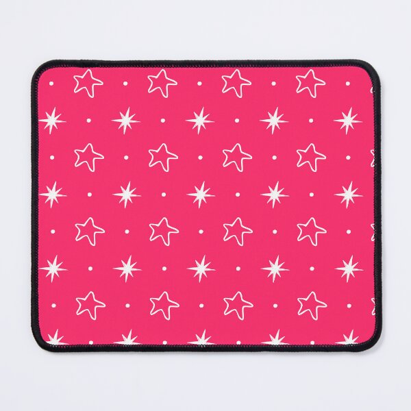 Item preview, Hot Pink Star Pattern | Vibrant Pink Celestial Stars | Hand Drawn White Stars on Hot Pink | Bold Pink Starry Night Doodle | Funky Pink and White Star Pattern | Whimsical Celestial Sketch designed and sold by VivaFy.