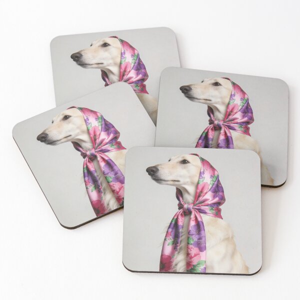 Item preview, Dog Lover Wall Art For Feminine Bedroom Decor Pet Owner Gift Floral Scarf Pet Print Chic Vanity Room Artwork Fashion Inspired Home Decoration designed and sold by Kzara Visual.