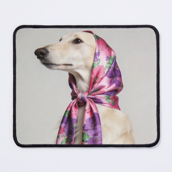 Item preview, Dog Lover Wall Art For Feminine Bedroom Decor Pet Owner Gift Floral Scarf Pet Print Chic Vanity Room Artwork Fashion Inspired Home Decoration designed and sold by Kzara Visual.