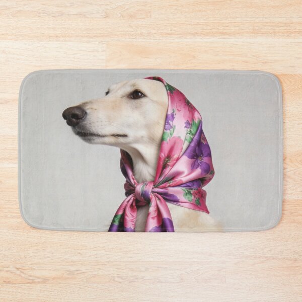 Item preview, Dog Lover Wall Art For Feminine Bedroom Decor Pet Owner Gift Floral Scarf Pet Print Chic Vanity Room Artwork Fashion Inspired Home Decoration designed and sold by Kzara Visual.