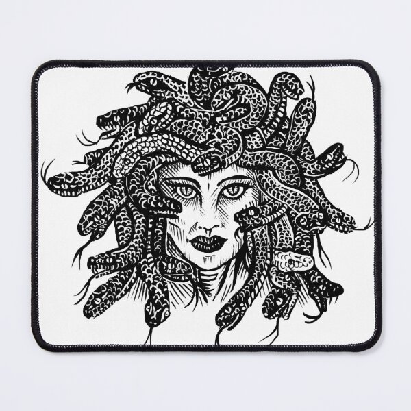 Item preview, Medusa digital woodcut design designed and sold by Magpye.