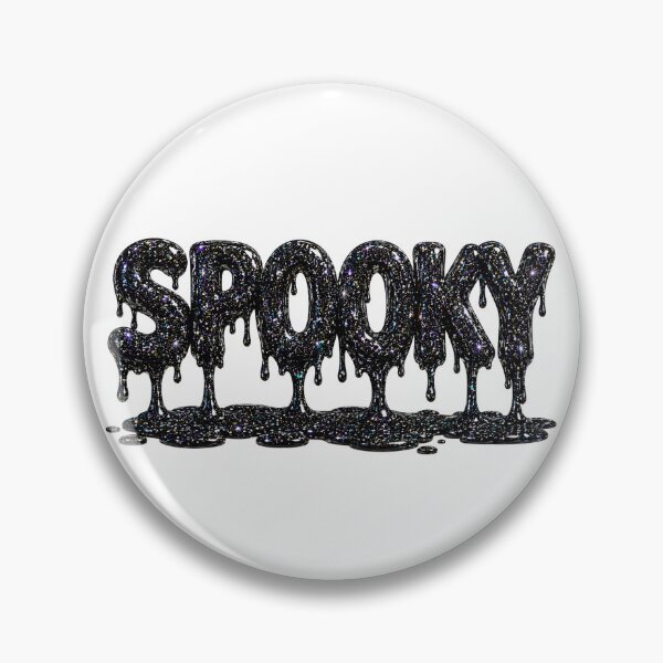 Item preview, Spooky Black Glitter Typography  Gothic Dripping Word Art Dark Galaxy Halloween Aesthetic Design designed and sold by RoPrincess.