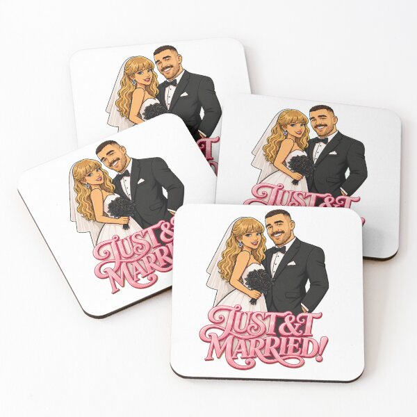 Item preview, Taylor & Travis Just Married – Pop Star Football Wedding designed and sold by FlyingSeas.