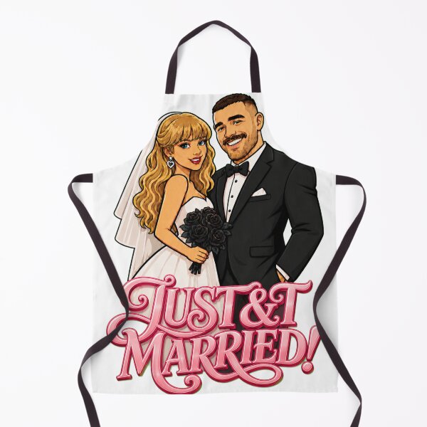 Item preview, Taylor & Travis Just Married – Pop Star Football Wedding designed and sold by FlyingSeas.