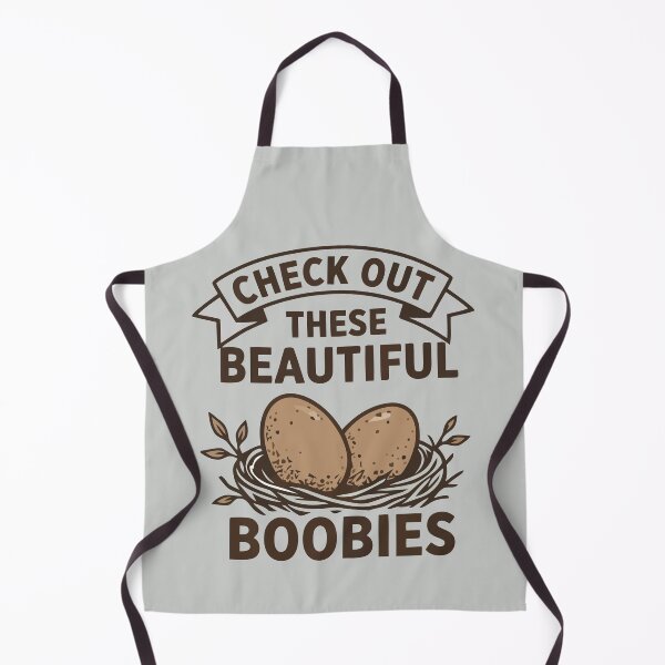 Item preview, Funny Check Out These Beautiful Boobies Bird Nest Eggs Pun designed and sold by Amir Faysal.