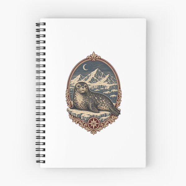 Item preview, Weddell Seal Antarctic Wildlife Illustration | Polar Ocean Animal Art designed and sold by AMICO77.