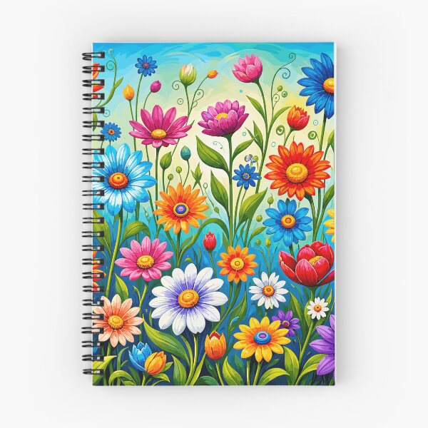 Item preview, Vibrant Boho Flower Power Meadow Pattern designed and sold by Far Out Goods.