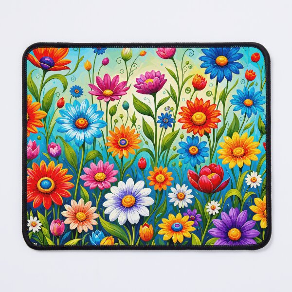 Item preview, Vibrant Boho Flower Power Meadow Pattern designed and sold by Far Out Goods.