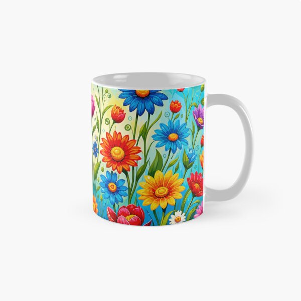 Item preview, Vibrant Boho Flower Power Meadow Pattern designed and sold by Far Out Goods.