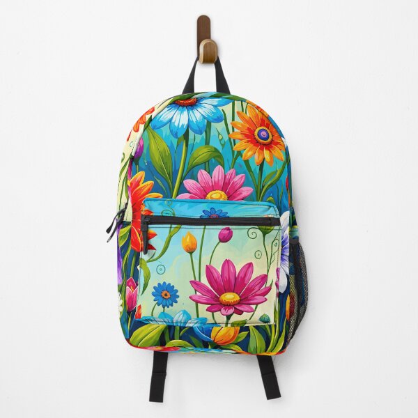 Item preview, Vibrant Boho Flower Power Meadow Pattern designed and sold by Far Out Goods.