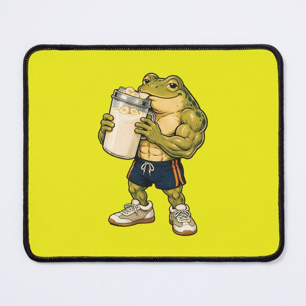 Item preview, Muscular Frog Protein Shake designed and sold by andromeda-redd.