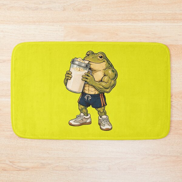Item preview, Muscular Frog Protein Shake designed and sold by andromeda-redd.