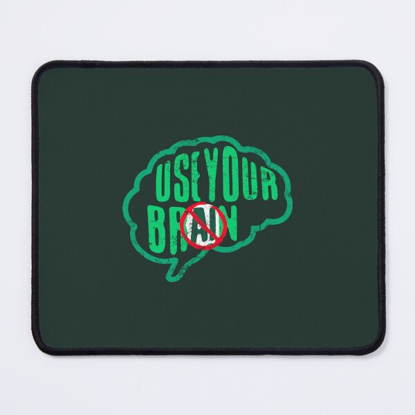 Item preview, No AI / Anti-AI Symbol - Use Your Brain designed and sold by Frank J. Art.