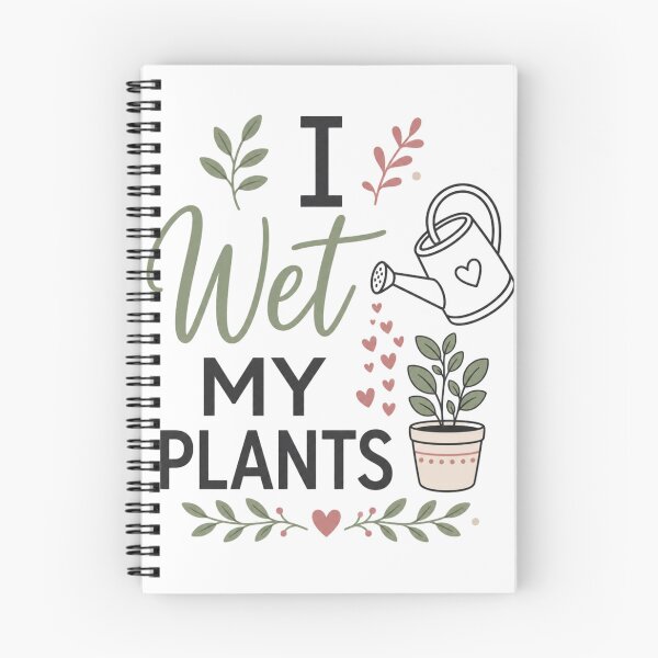 Item preview, I Wet My Plants | Funny Gardening & Plant Lover Typography T-Shirt designed and sold by rushaib.