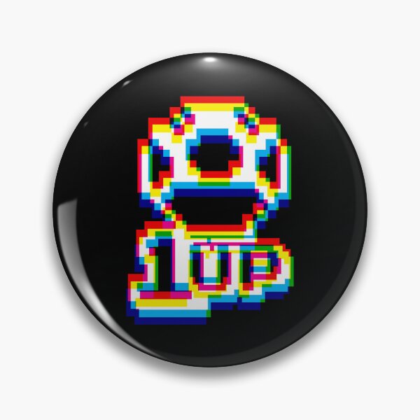 Item preview, 1up Mushroom Glitch Pattern - Dark 2 designed and sold by animinimal.