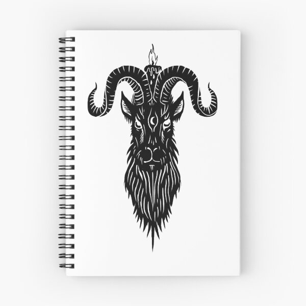 Item preview, Black Phillip satan goat digital woodcut design designed and sold by Magpye.