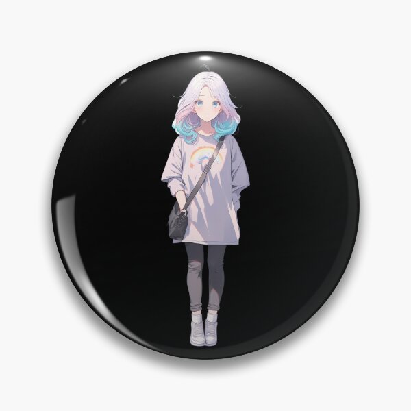 Item preview, Adorable Skye – Rainbow Anime Girl designed and sold by bella-rosa87.