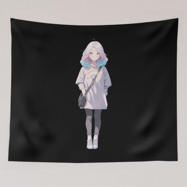 Item preview, Adorable Skye – Rainbow Anime Girl designed and sold by bella-rosa87.