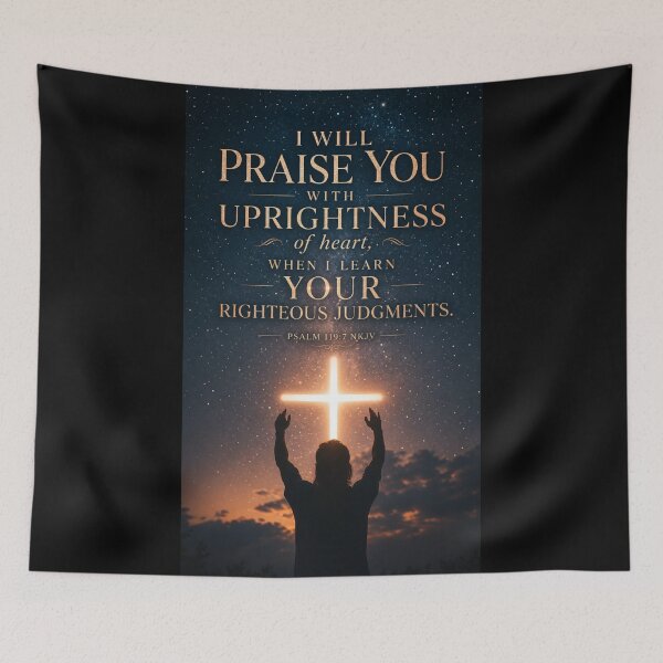 Item preview, Psalm 119:7 NKJV - v1 -JCTRUTHER designed and sold by JCTRUTHERshop.