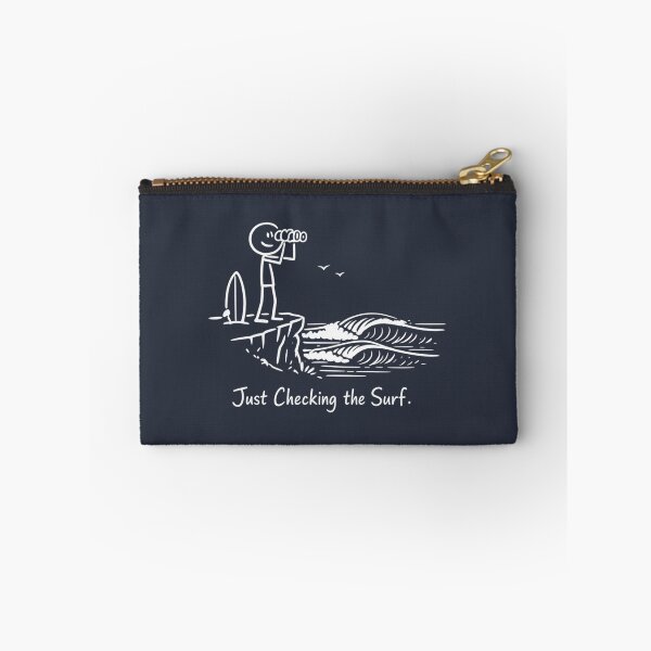 Item preview, Just checking the surf...funny stick figure designed and sold by Applecrunch.