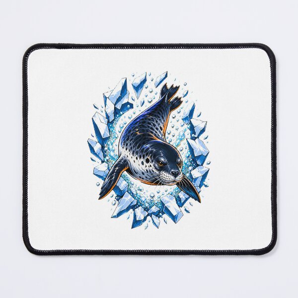 Item preview, Weddell Seal Antarctic Wildlife Illustration | Polar Ocean Animal Art designed and sold by AMICO77.