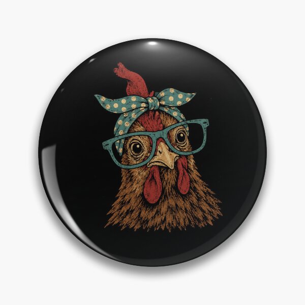 Item preview, Funny Chicken Wearing Glasses - Chicken Bandana designed and sold by Moizento.