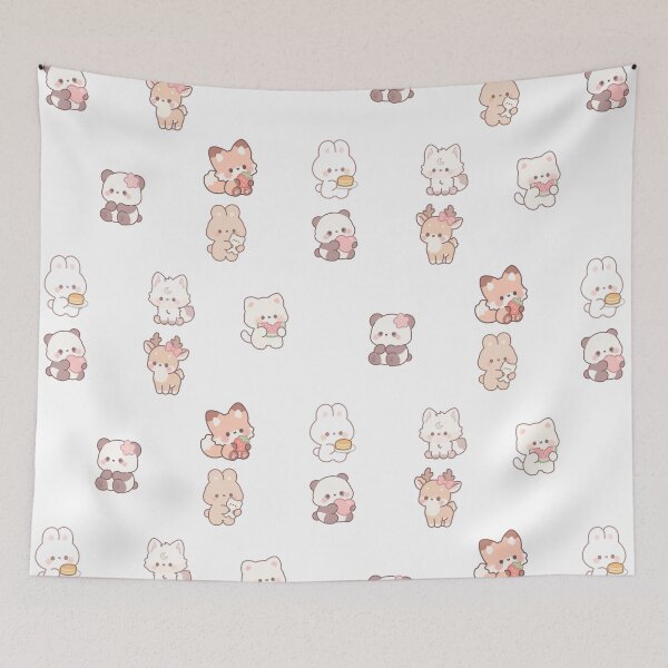 Item preview, Cute Pastel Color Animals  designed and sold by silviaol.