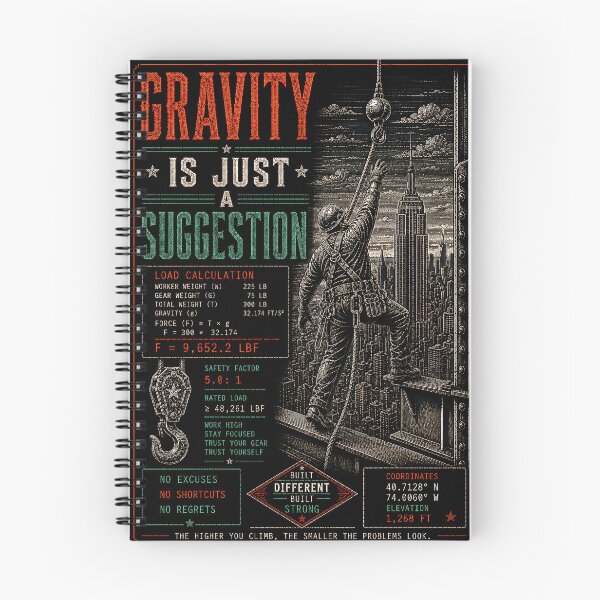 Item preview, Gravity Is Just A Suggestion High Steel Ironworker Art designed and sold by RoyalOrderGallery.