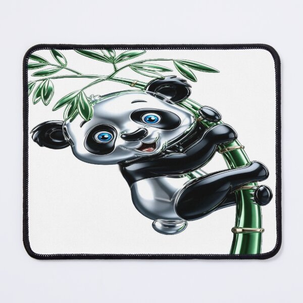 Item preview, The Blue Radiance of the Joy of Living, Climb Bear on Emerald Green Bamboo designed and sold by RAYBIL.