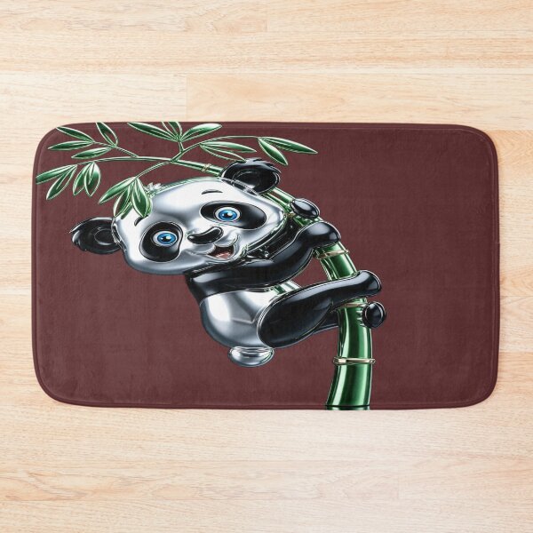 Item preview, The Blue Radiance of the Joy of Living, Climb Bear on Emerald Green Bamboo designed and sold by RAYBIL.