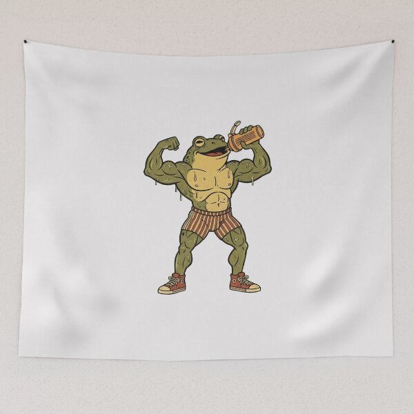 Item preview, Muscular Frog Protein Shake designed and sold by andromeda-redd.