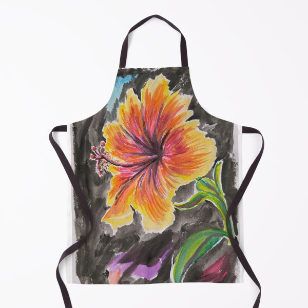Item preview, Vibrant Hibiscus Flower Watercolour Painting  designed and sold by JustArtSoulUK.
