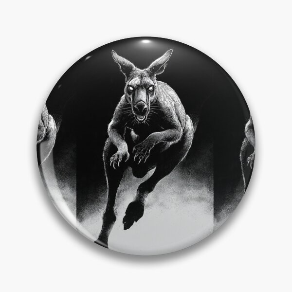 Item preview, Shadow Leap | Noir Kangaroo Ink Illustration designed and sold by TreatLLC.