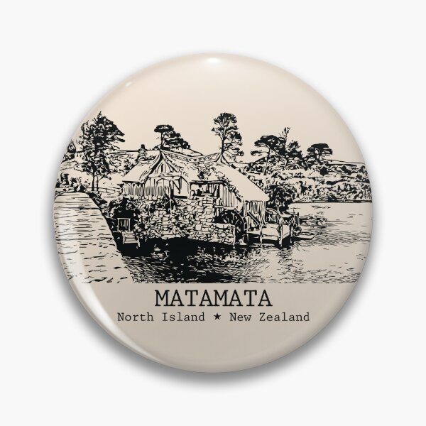 Item preview, Matamata NZ - Vintage Ink Cityscape designed and sold by Lakeric.