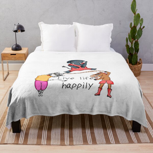 Item preview, Live Life Happily Funny Animals Playing Rope Jump designed and sold by ZHISUART.